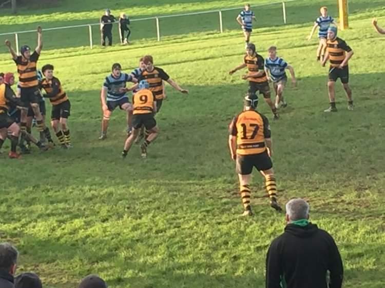 Iwan Davies gets his backs moving